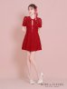 画像40: XSサイズあり【ROBE de FLEURS/ローブドフルール】シースルーレース/ ビジュー/ バストジップ/ 袖あり/ 半袖/ フレア/ ミニドレス/ キャバドレス[OF2]【一部予約商品/5月中旬発送予定】