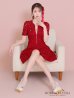 画像42: XSサイズあり【ROBE de FLEURS/ローブドフルール】シースルーレース/ ビジュー/ バストジップ/ 袖あり/ 半袖/ フレア/ ミニドレス/ キャバドレス[OF2]【一部予約商品/5月中旬発送予定】