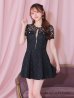 画像22: XSサイズあり【ROBE de FLEURS/ローブドフルール】シースルーレース/ ビジュー/ バストジップ/ 袖あり/ 半袖/ フレア/ ミニドレス/ キャバドレス[OF2]【一部予約商品/5月中旬発送予定】