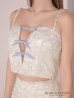 画像12: XSサイズあり【ROBE de FLEURS/ローブドフルール】フェザーレース/ ミニリボン/ セットアップ/ タイト/ ミニドレス/ キャバドレス[OF2]