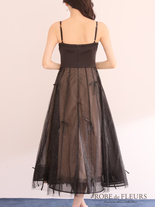 ブラック モデル：ゆりお　身長：165cm　着用サイズ：Sサイズ