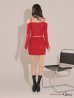 画像25: XSサイズあり【ROBE de FLEURS Glossy/ローブ・ド・フルール グロッシー】長袖/ オフショル/ 紐リボン/ レースデザイン/ セットアップ/ ミニドレス/ キャバドレス[OF2]