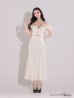 画像22: XS-Lサイズあり【ROBE de FLEURS Glossy/ローブ・ド・フルール グロッシー】フェザーショルダー/ ビジュー/ リブ/ ロングドレス/ キャバドレス long[OF2]