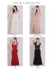画像32: XS-Lサイズあり【ROBE de FLEURS Glossy/ローブ・ド・フルール グロッシー】フェザーショルダー/ ビジュー/ リブ/ ロングドレス/ キャバドレス long[OF2]