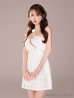 画像9: XSサイズあり【ROBE de FLEURS/ローブドフルール】サテンチュールリボン/ クロスネック/ タイト/ ミニドレス/ キャバドレス[OF2]