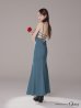 画像14: XSサイズあり【ROBE de FLEURS Glossy/ローブ・ド・フルール グロッシー】サテン/ バストビジュー/ ロングドレス/ キャバドレス long[OF2]