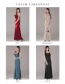 画像16: XSサイズあり【ROBE de FLEURS Glossy/ローブ・ド・フルール グロッシー】サテン/ バストビジュー/ ロングドレス/ キャバドレス long[OF2]