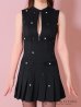 画像26: XSサイズあり【ROBE de FLEURS/ローブドフルール】ハートビジュー/ バストジップ/ プリーツ/ フレア/ ミニドレス/ キャバドレス[OF2]