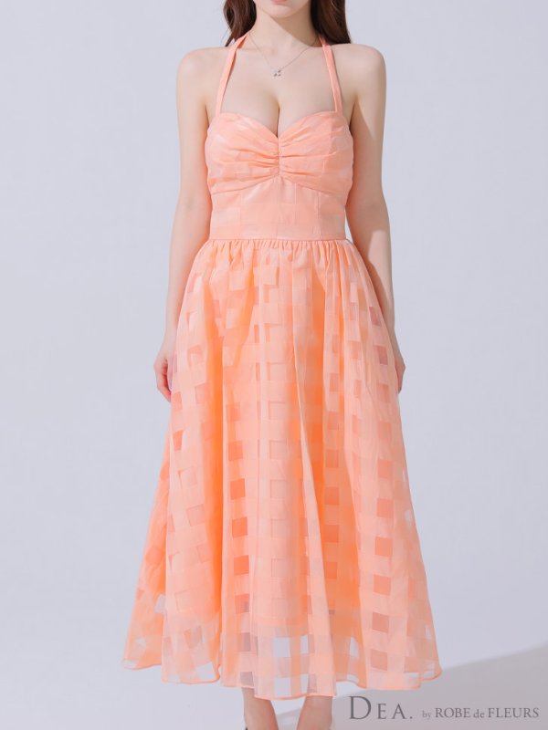 オレンジ モデル:ももか 身長:156cm 着用サイズ:Sサイズ