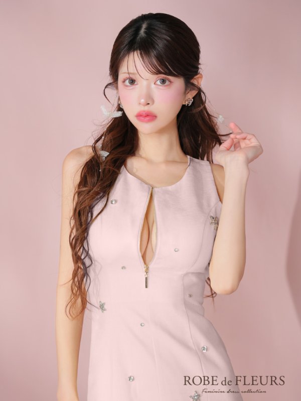 ピンク モデル:まりん 身長:164cm 着用サイズ:Sサイズ