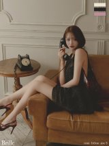 【予約商品/12月中旬発送予定】XSサイズあり【brille/ブリエ】【ROBE de FLEURS/ローブドフルール】Lune de brille mini dress/ ホルターリボン/ シフォン/ フレア/ ミニドレス/ キャバドレス[OF2]