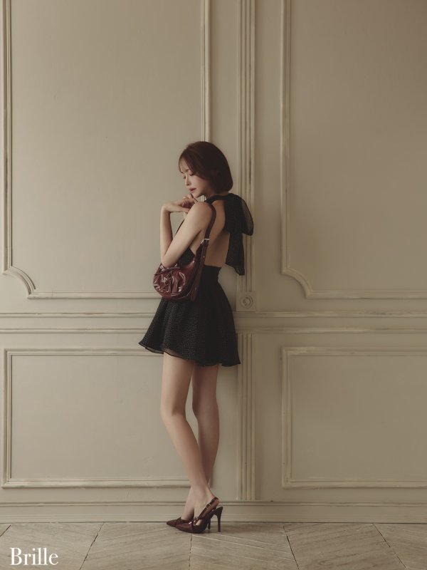 ブラックドット モデル：れみ　身長：163cm　着用サイズ：Sサイズ