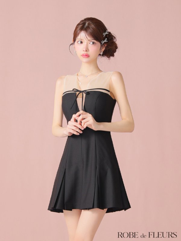 ブラック モデル:まりん 身長:164cm 着用サイズ:Sサイズ