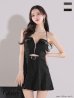 ブラック モデル：ゆりお　身長：165cm　着用サイズ：Sサイズ
