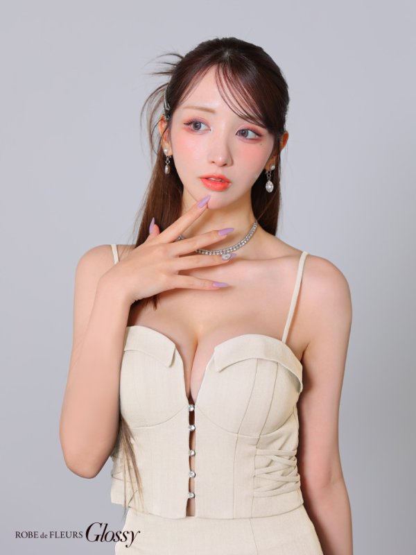 画像19: XSサイズあり【Glossy/グロッシー】サイド編み上げ/ バストカット/ タイト/ セットアップ/ ミニドレス/ キャバドレス[OF08]