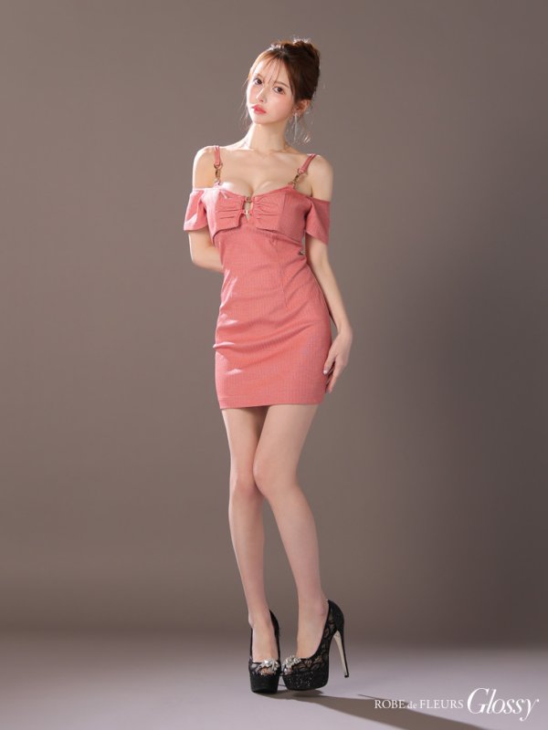 ピンク モデル:ゆめ 身長:160cm 着用サイズ:Sサイズ