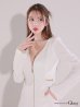 画像4: XSサイズあり【ROBE de FLEURS Glossy/ローブ・ド・フルール グロッシー】センタージップデザイン/ ロングスリーブ/ シンプル/ ミニドレス/ キャバドレス[OF2]