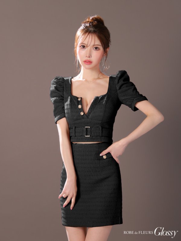 ブラック モデル:ゆめ 身長:160cm 着用サイズ:Sサイズ