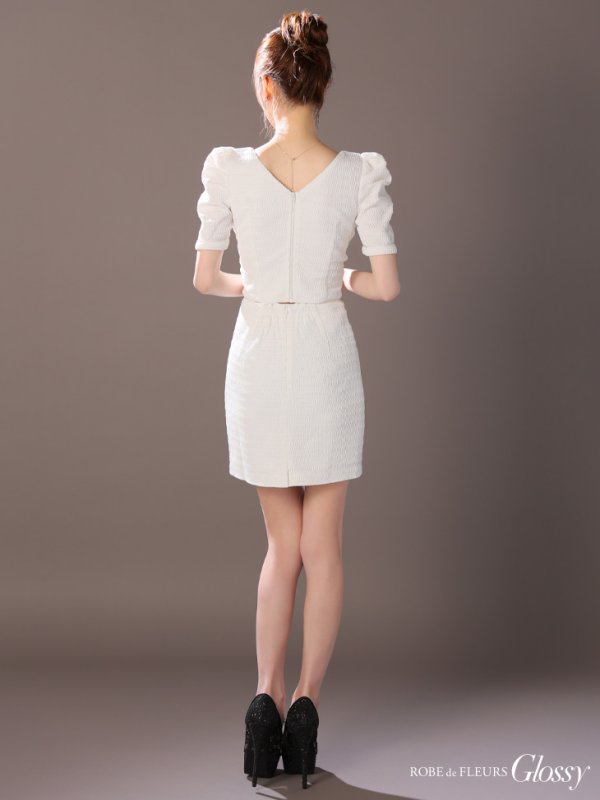 ホワイト モデル:ゆめ 身長:160cm 着用サイズ:Sサイズ