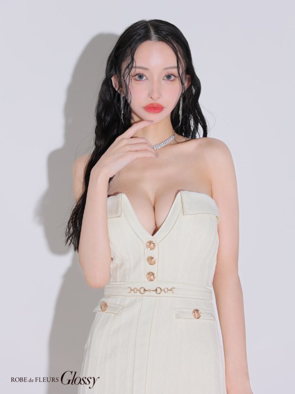 アイボリー モデル:まおちゃる 身長:160cm 着用サイズ:Sサイズ