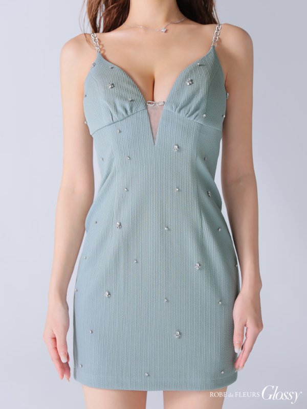 ブルー モデル:みゆ 身長:166cm 着用サイズ:Sサイズ