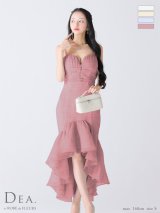 Lサイズあり【DEA.by ROBE de FLEURS/ディアバイローブドフルール】レース/ サテン/ マーメイド/ ミディアムドレス/ キャバドレス long[OF2]