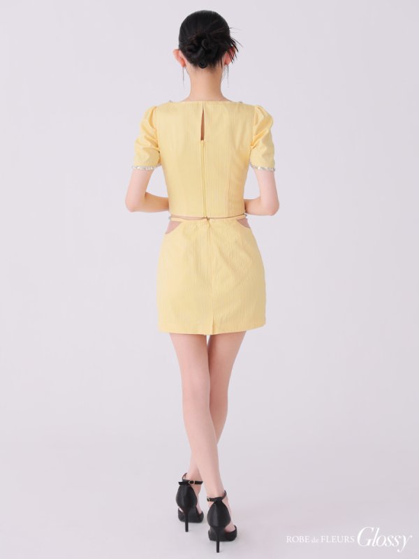 イエロー モデル:まおちゃる 身長:160cm 着用サイズ:Sサイズ