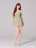 ベージュ モデル：らいか　身長：163cm　着用サイズ：Sサイズ