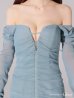 ブルー モデル：らいか　身長：163cm　着用サイズ：Sサイズ