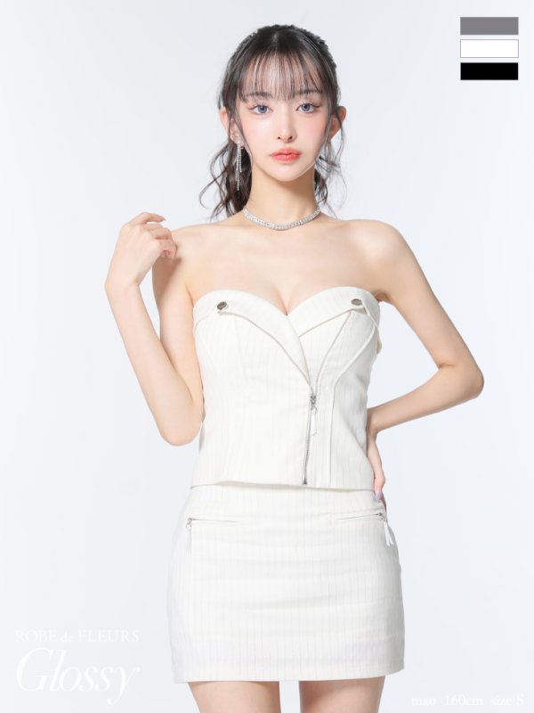 アイボリー モデル：まおちゃる　身長：160cm　着用サイズ：Sサイズ