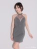 グレー　モデル：りこ　身長：156cm　着用サイズ：Sサイズ