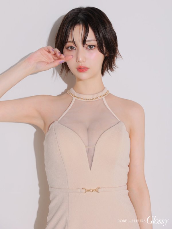 アイボリー　モデル：りこ　身長：156cm　着用サイズ：Sサイズ