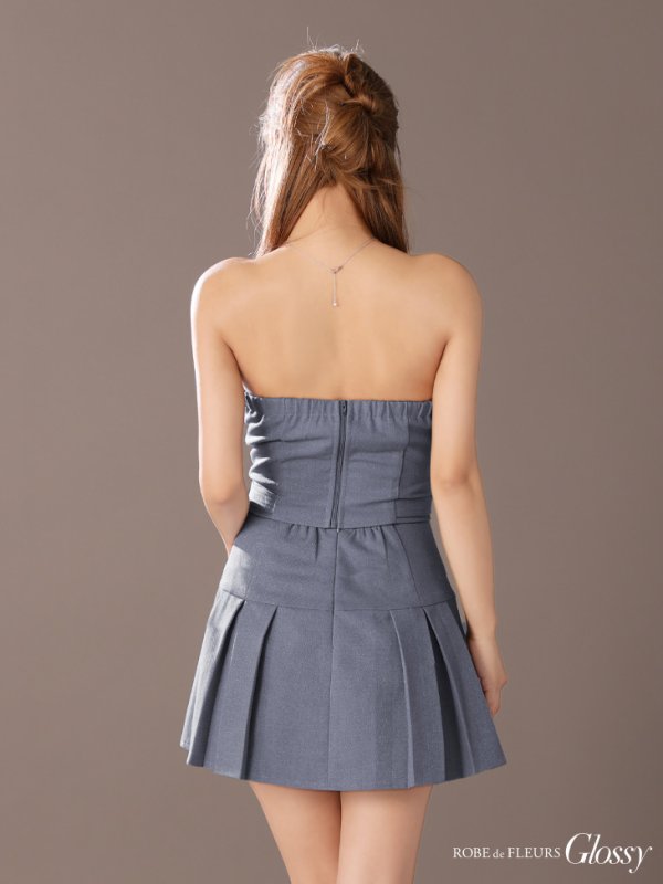 ブルーグレー モデル：まおちゃる　身長：158cm　着用サイズ：Sサイズ