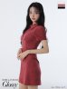 画像1: 【予約商品/9月上旬発送予定】XSサイズあり【Glossy/グロッシー】スエード/ バストカット/ 半袖/ ミニドレス/ キャバドレス[OF08] (1)