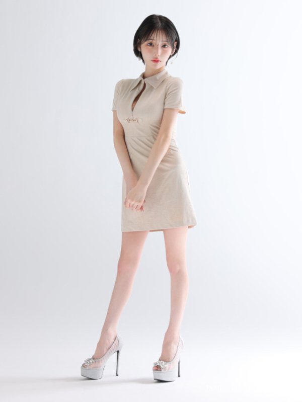 アイボリー モデル：りこ　身長：156cm　着用サイズ：Sサイズ