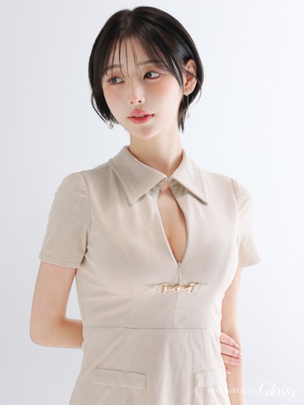 アイボリー モデル：りこ　身長：156cm　着用サイズ：Sサイズ