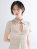 画像9: 【予約商品/9月上旬発送予定】XSサイズあり【Glossy/グロッシー】スエード/ バストカット/ 半袖/ ミニドレス/ キャバドレス[OF08]