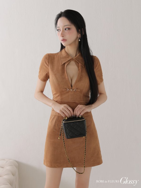 キャメル モデル：まおちゃる　身長：158cm　着用サイズ：Sサイズ