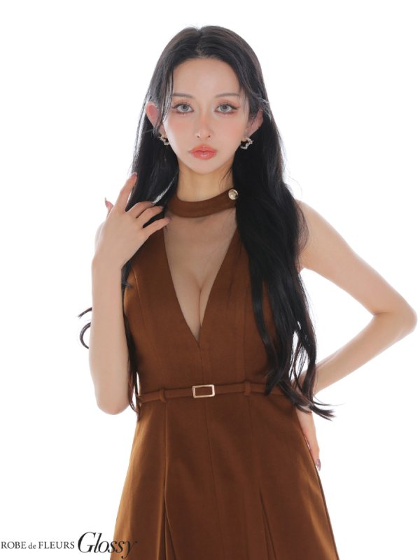 ブラウン モデル：まおちゃる　身長：158cm　着用サイズ：Sサイズ