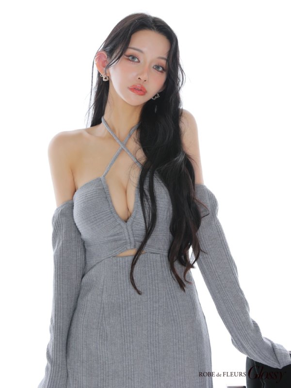 グレー モデル：まおちゃる　身長：158cm　着用サイズ：Sサイズ