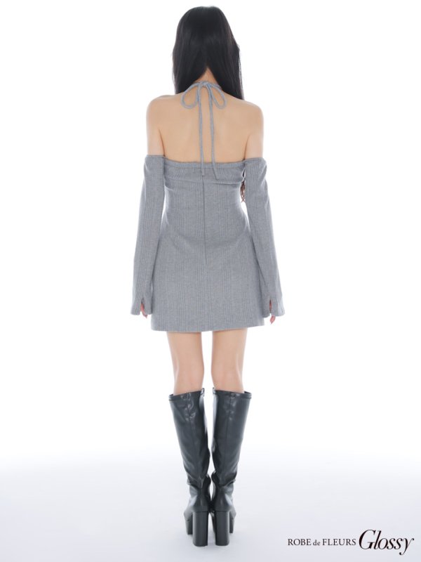 グレー モデル：まおちゃる　身長：158cm　着用サイズ：Sサイズ