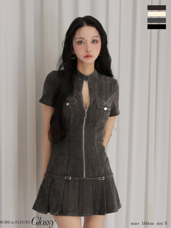 グレー モデル：まおちゃる　身長：158cm　着用サイズ：Sサイズ