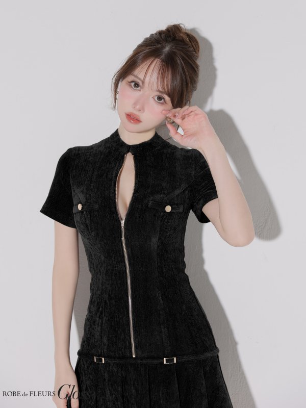 ブラック モデル：ゆめ　身長：160cm　着用サイズ：Sサイズ