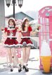 画像7: 【即日発送】【クリスマスコスプレ8点セット】【Malymoon/マリームーン】チェック柄サンタクロース【フリーサイズ/1カラー】[YMT]