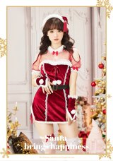 【即日発送】【クリスマスコスプレ6点セット】【Malymoon/マリームーン】デコルテハートサンタ【フリーサイズ/1カラー】[YMT]