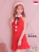 【即日発送】【Anier ROBE./アニエルローブ】【ROBE de FLEURS/ローブドフルール】ジップ/サンタ/クリスマス/セットアップ/ ミニドレス/ キャバドレス[OF2]