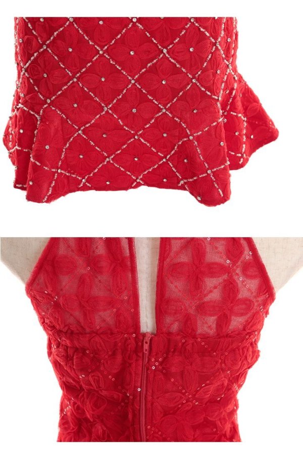 画像11: 【即日発送】【ANIER./アニエル】【ROBE de FLEURS/ローブドフルール】ジップ/サンタ/クリスマス/セットアップ/ ミニドレス/ キャバドレス[OF08]