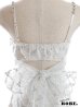 画像10: XSサイズあり【Anier ROBE./アニエルローブ】【ROBE de FLEURS/ローブドフルール】スパンコール付きレース/  キャミソール/ バックカットアウト/ リボン/ 台形スカート/ ミニドレス/ キャバドレス[OF2]