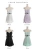 画像14: XSサイズあり【Anier ROBE./アニエルローブ】【ROBE de FLEURS/ローブドフルール】スパンコール付きレース/  キャミソール/ バックカットアウト/ リボン/ 台形スカート/ ミニドレス/ キャバドレス[OF2]