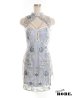画像13: 【即日発送】XSサイズあり 【Anier ROBE./アニエルローブ】【ROBE de FLEURS/ローブドフルール】パステル刺繍レース/ パール/ コスプレ/ チャイナドレス/ ミニドレス/ キャバドレス[ヘッドアクセ付き][OF2]